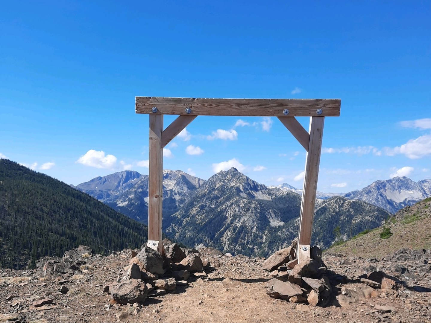 a view of a rocky mountain